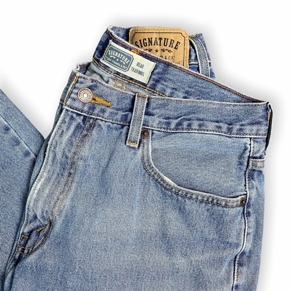 Levi Strauss Signature Regular Fit Blue Jeans - Picture 6 of 16